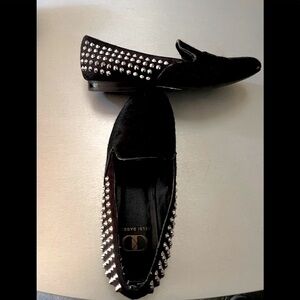 Kelsi Dagger black calf hair / suede stunted shoe 6.5